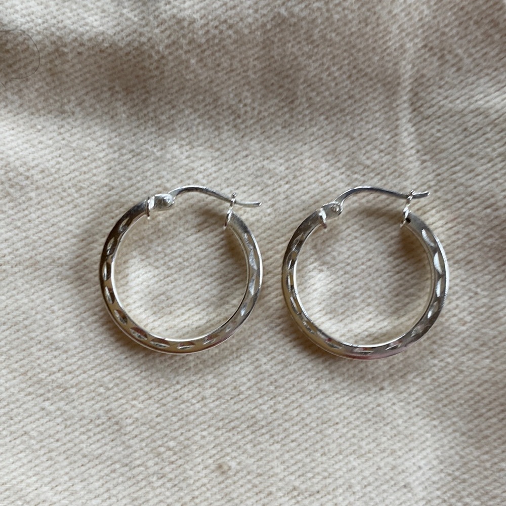 Silver earrings
